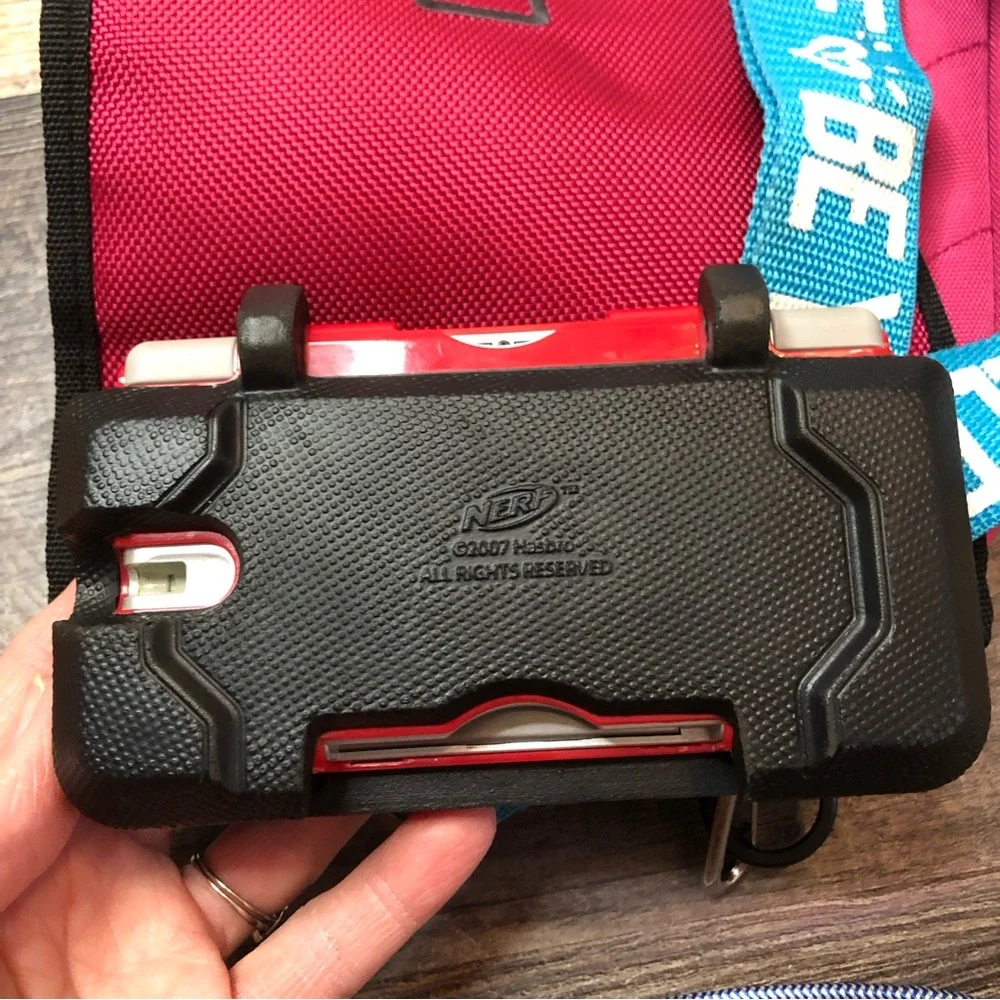 Hasbro Nerf case Nintendo DS red version works 9 games and carrying case